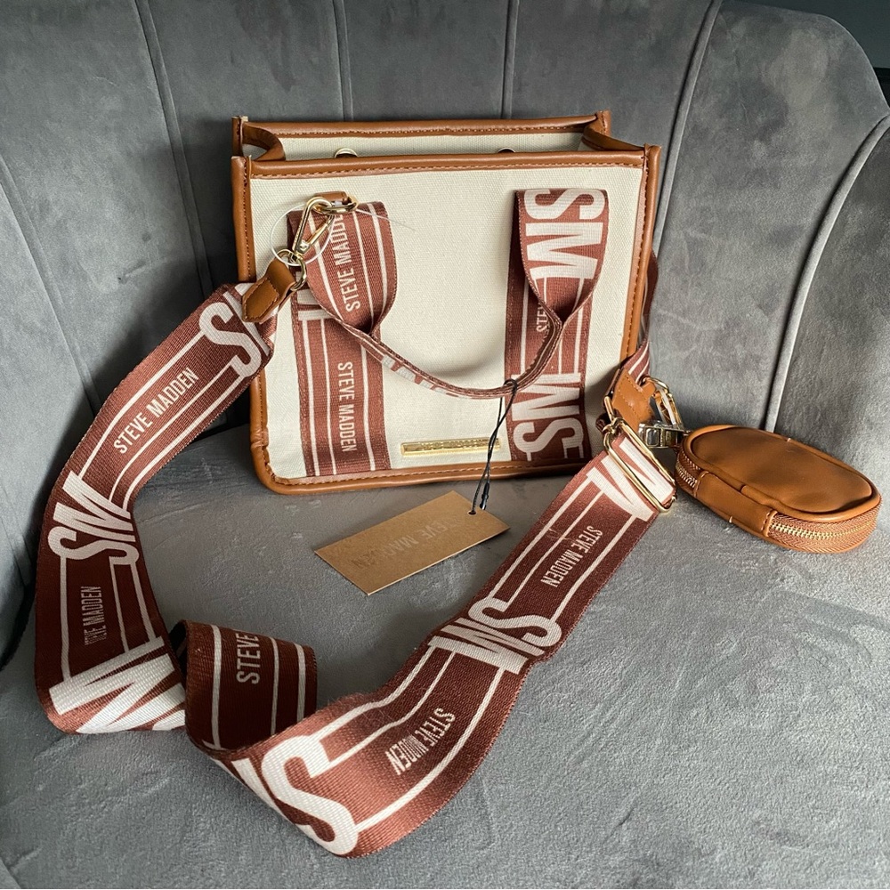 NWT Steve Madden Bwebber brown handbag